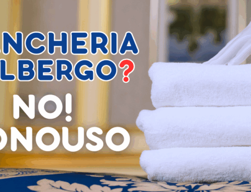 Biancheria d’albergo? No Monouso.